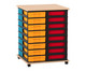 Flexeo® Fahrbares Containersystem mit Ablage 32 kleine Boxen 1
