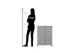 Flexeo® Fahrbares Containersystem mit Ablage 32 kleine Boxen