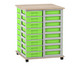Flexeo® Fahrbares Containersystem mit Ablage 32 kleine Boxen 5