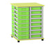 Flexeo® Fahrbares Containersystem mit Ablage 32 kleine Boxen 7