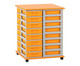 Flexeo® Fahrbares Containersystem mit Ablage 32 kleine Boxen 4