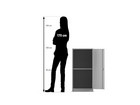 Flexeo® Unterschrank 2 Fächer Breite 48 1 cm