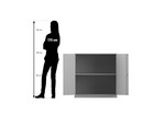Flexeo® Unterschrank 2 Fächer Breite 94 4 cm
