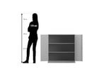 Flexeo® Unterschrank 3 Fächer Breite 94 4 cm