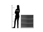 Flexeo® Regal 3 Fächer Breite 94 4 cm