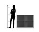 Flexeo® Regal 2 Reihen 4 Fächer H x B: 99 1 x 126 4 cm 2