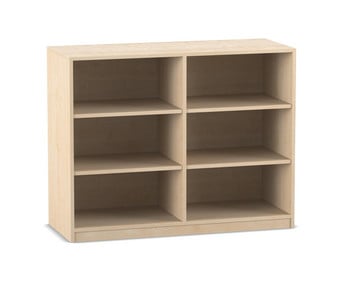Flexeo® Regal 2 Reihen 6 Fächer H x B: 99 1 x 126 4 cm