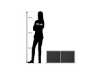 Flexeo® Aufsatzregal 2 Fächer Mittelwand Breite 94 4 cm