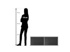 Flexeo® Aufsatzregal 2 Fächer Mittelwand Breite 126 4 cm