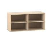 Flexeo® Aufsatzregal 4 Fächer Mittelwand Breite 126 4 cm 7