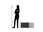 Flexeo® Aufsatzschrank 1 Fach 1 Tür Breite 64 1 cm