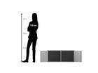 Flexeo® Aufsatzschrank 2 Fächer 2 Türen Breite 94 4 cm