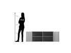 Flexeo® Aufsatzschrank 4 Fächer 2 Türen Breite 126 4 cm