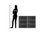 Flexeo® Aufsatzregal 6 Fächer Mittelwand Breite 126 4 cm