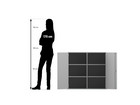 Flexeo® Aufsatzschrank 6 Fächer 2 Türen Breite 94 4 cm