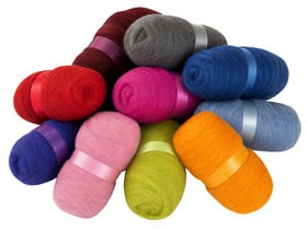 Betzold Märchenwolle, 1 kg, in 10 Farben