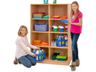Flexeo® Regal 2 Reihen 8 Fächer mittelhoch Breite 94 4 cm