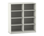 Flexeo® Regal 2 Reihen 8 Fächer mittelhoch Breite 126 4 cm 3