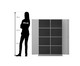 Flexeo® Schrank 8 Fächer Mittelwand 2 Türen Breite 94 4 cm 2