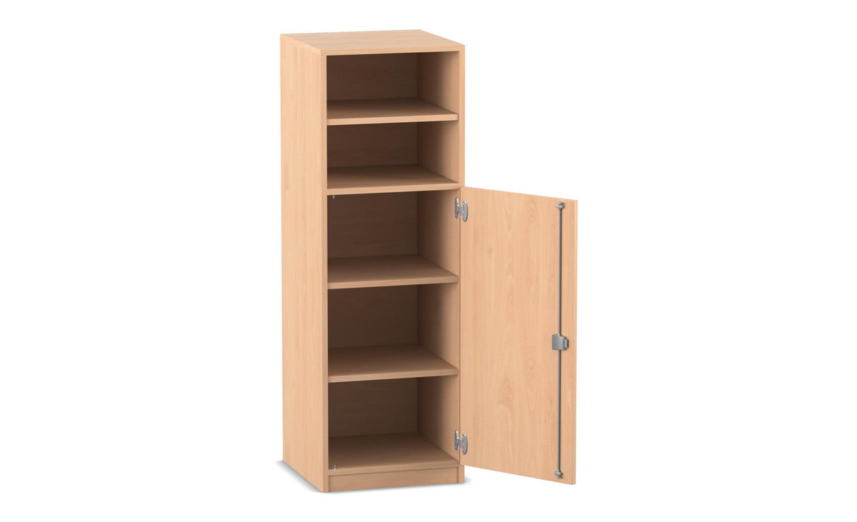Flexeo® Schrank, 5 Fächer, 1 Halbtür, Breite 48,1 cm
