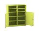 Flexeo® Schrank 10 Fächer Mittelwand 2 Halbtüren Breite 126 4 cm 6