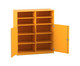 Flexeo® Schrank 10 Fächer Mittelwand 2 Halbtüren Breite 126 4 cm 3