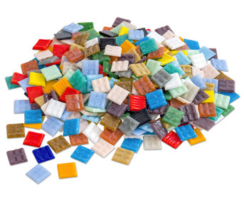 Bunte Mosaik Glassteine 1 kg