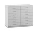 Flexeo® Schrank 12 kleine Schubladen Breite 126 4 cm 5