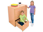 Flexeo® Schrank 6 große Schubladen Breite 126 4 cm