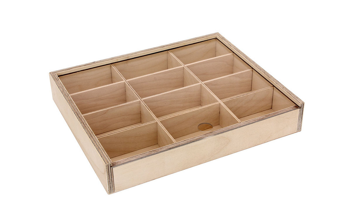 Sortierbox aus Holz mit 12 Innenfächern | BETZOLD