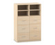 Flexeo® Schrank 6 Hängeregister 4 Fächer Mittelwand Breite 94 4 cm 5