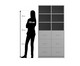 Flexeo® Schrank 6 Hängeregister 6 Fächer Mittelwand Breite 94 4 cm 2