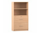 Flexeo® Schrank 2 große Schubladen oben 2 Fächer = 4 Ordnerhöhen 1