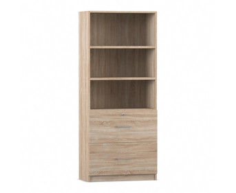 Flexeo® Schrank 2 große Schubladen oben 3 Fächer = 5 Ordnerhöhen