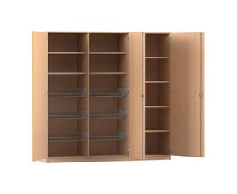 Flexeo® Sportschrank 6 Gitterkörbe 9 Fächer