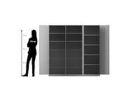 Flexeo® Sportschrank 6 Gitterkörbe 9 Fächer 3