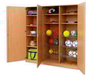 Flexeo® Sportschrank 6 Gitterkörbe 9 Fächer 2