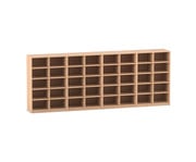Flexeo® Bibliotheksregal 40 Fächer mittelhoch Breite 377 6 cm 1