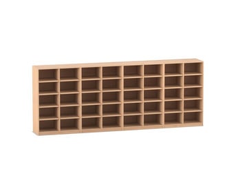 Flexeo® Bibliotheksregal 40 Fächer mittelhoch Breite 377 6 cm