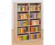 Flexeo® Bibliotheksregal 40 Fächer mittelhoch Breite 377 6 cm 2