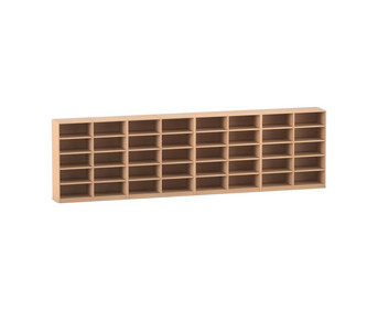 Flexeo® Bibliotheksregal 40 Fächer mittelhoch Breite 505 6 cm