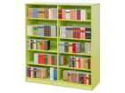 Flexeo® Bibliotheksregal 40 Fächer mittelhoch Breite 505 6 cm