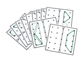 Betzold Arbeitskarten für transparente Geometrie-Boards „Spiegelsymmetrie“