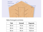 Flexeo® Eckregal Sockel 5 Fächer