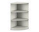 Flexeo® Abschlussregal rund 3 Fächer 7