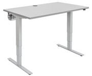 Flexeo® Schreibtisch höhenverstellbar B x T: 120 x 80 cm 1