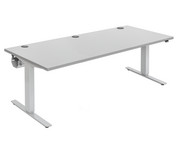 Flexeo® Schreibtisch höhenverstellbar B x T: 200 x 80 cm 1