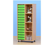 Flexeo® Klassenregal Füßen 14 Boxen 3 Böden 3