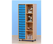 Flexeo® Klassenregal Füßen 14 Boxen 3 Böden 4