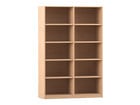 Flexeo® Bibliotheksregal 10 Fächer hoch Breite 126 cm